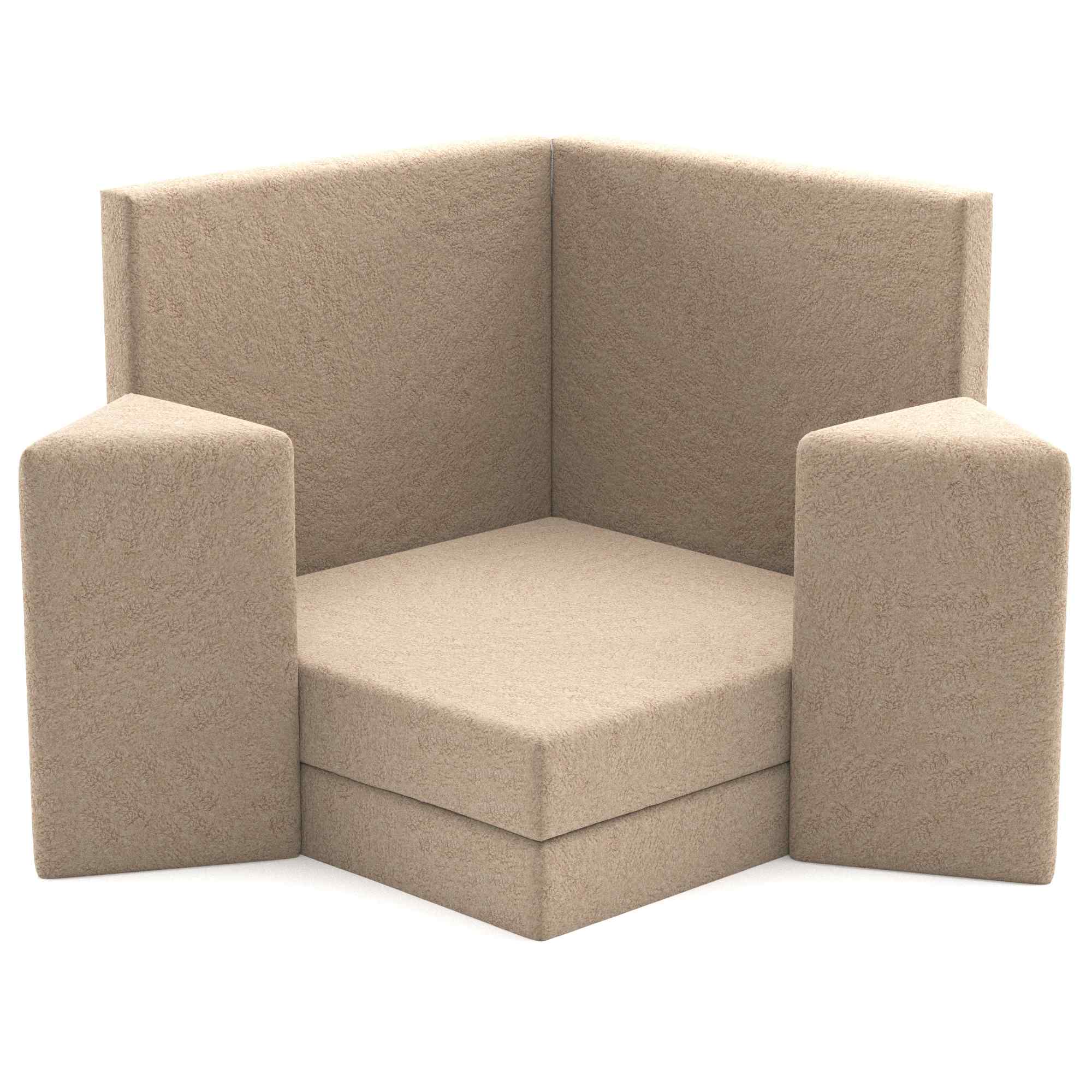 Luxury Play Sofa Latte Teddy Boucle Nook