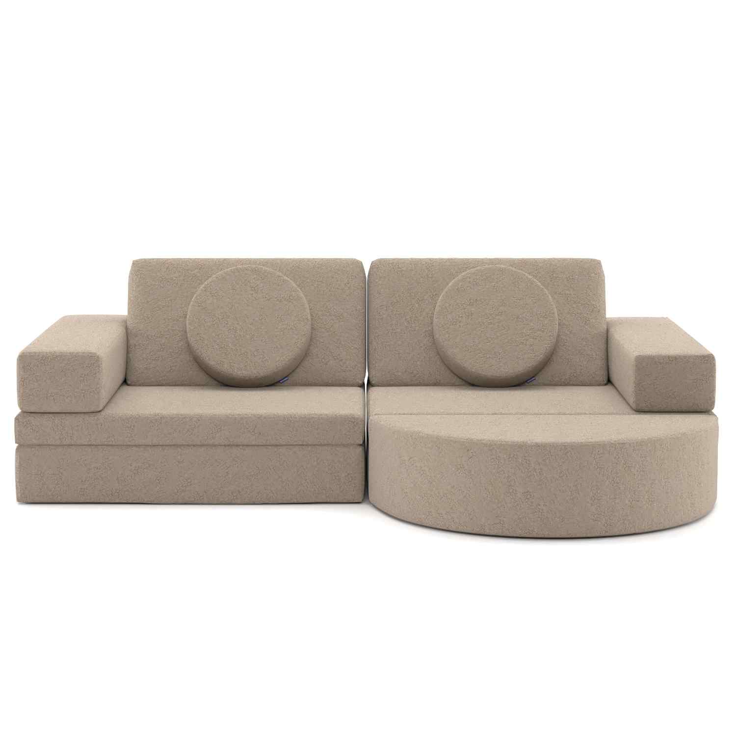 Luxury Play Sofa Maxi Latte Front